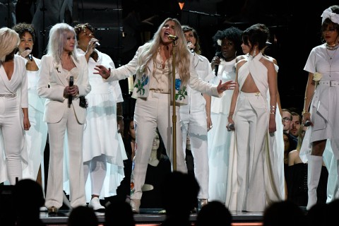 Kesha on stage