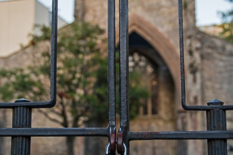 locked church gate