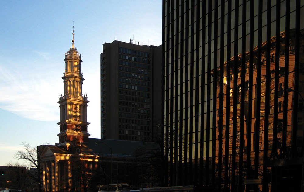 Center Church's steeple