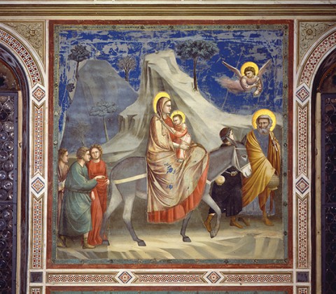 "The Flight into Egypt" by Giotto di Bondone (c. 1304-1306) - Christian Art