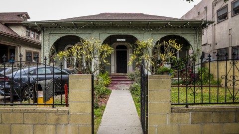 front of a house