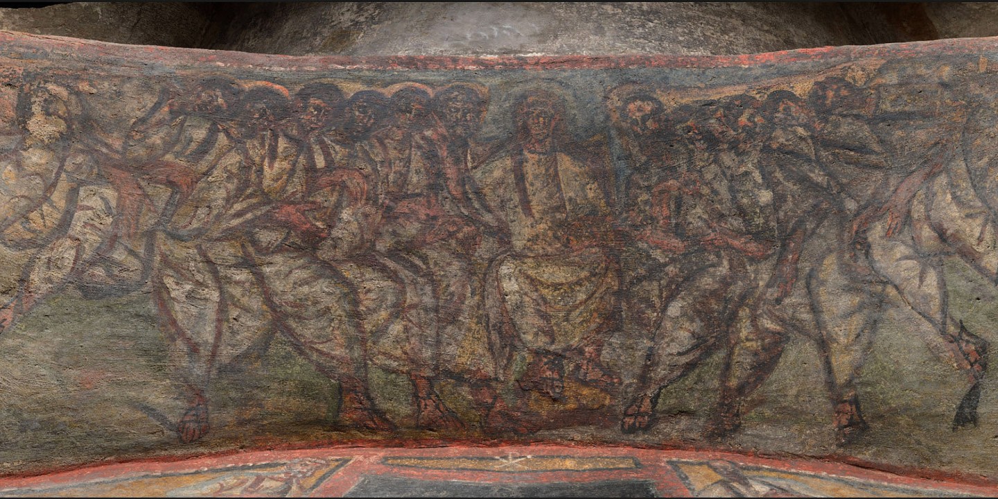 Domitilla catacombs fresco