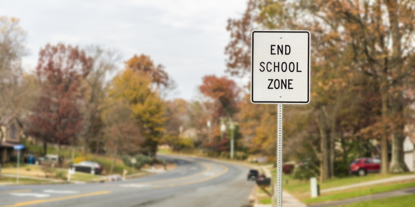 school zone sign